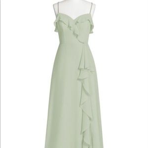 Azazie bridesmaid dress - dusty sage size 10
